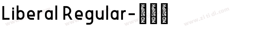 Liberal Regular字体转换
